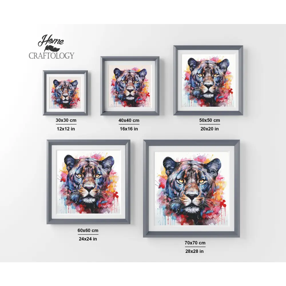 Colorful Panther - Exclusive Premium Diamond Painting Kit - Diamond Painting Kit