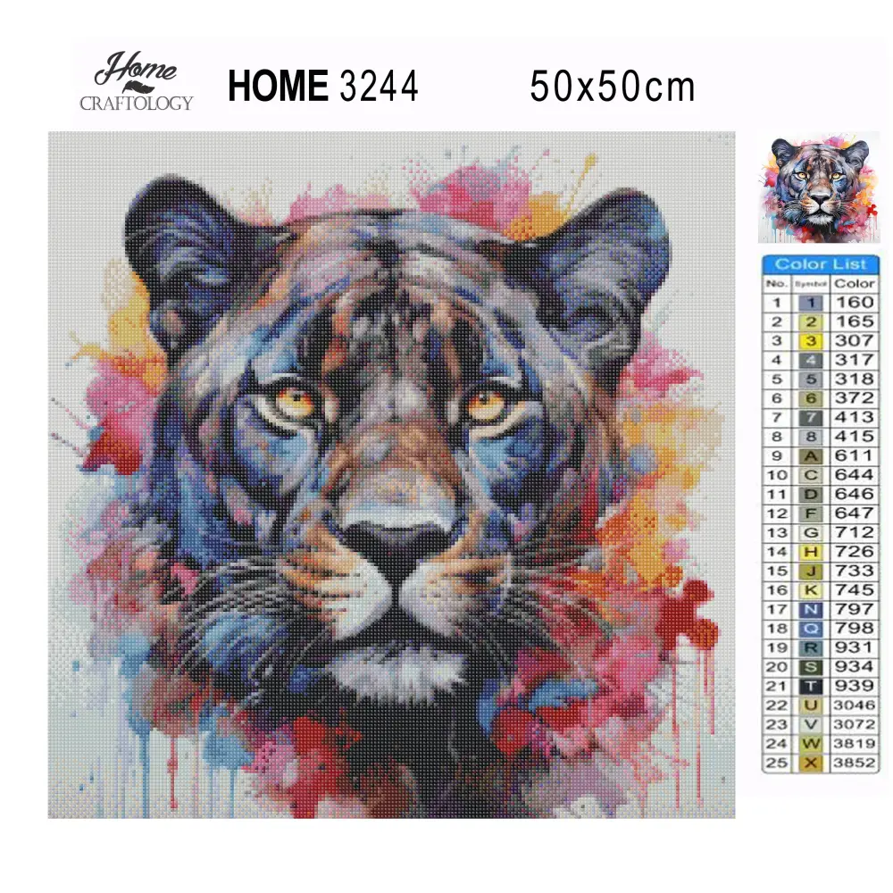 Colorful Panther - Exclusive Premium Diamond Painting Kit - Diamond Painting Kit