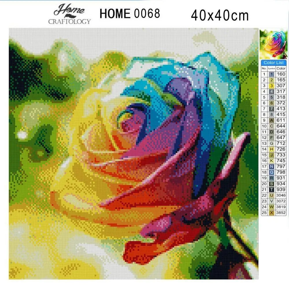 Colorful Rose - Premium Diamond Painting Kit - Diamond Painting Kit
