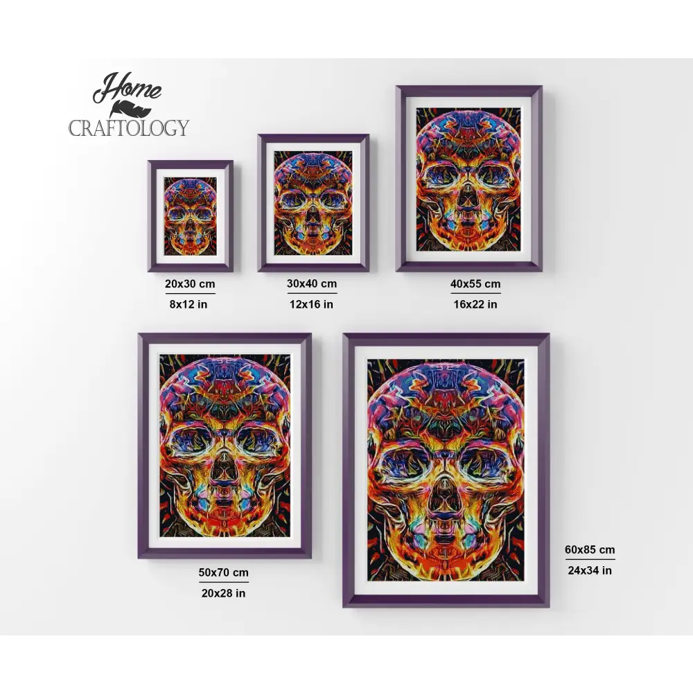 Colorful Skull - Premium Diamond Painting Kit - Diamond Painting Kit