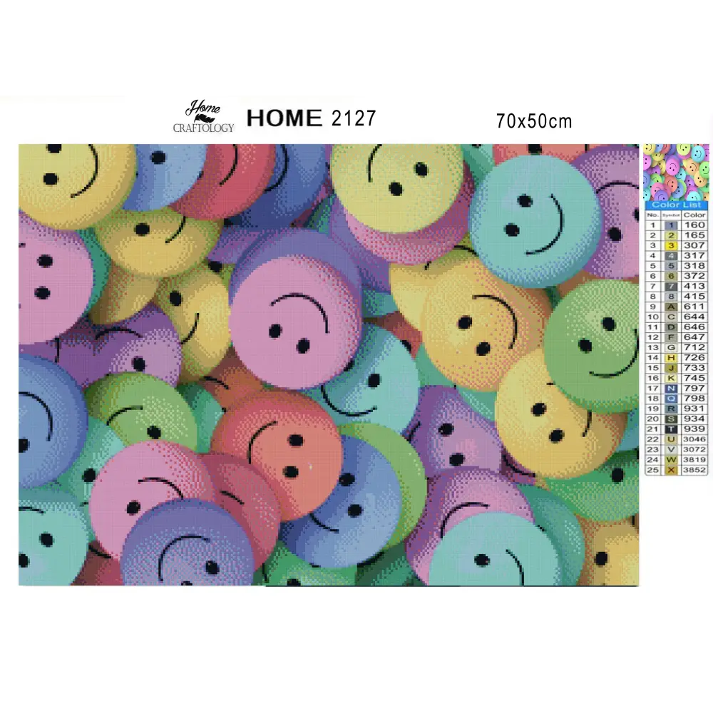 Colorful Smiles - Premium Diamond Painting Kit - Diamond Painting Kit