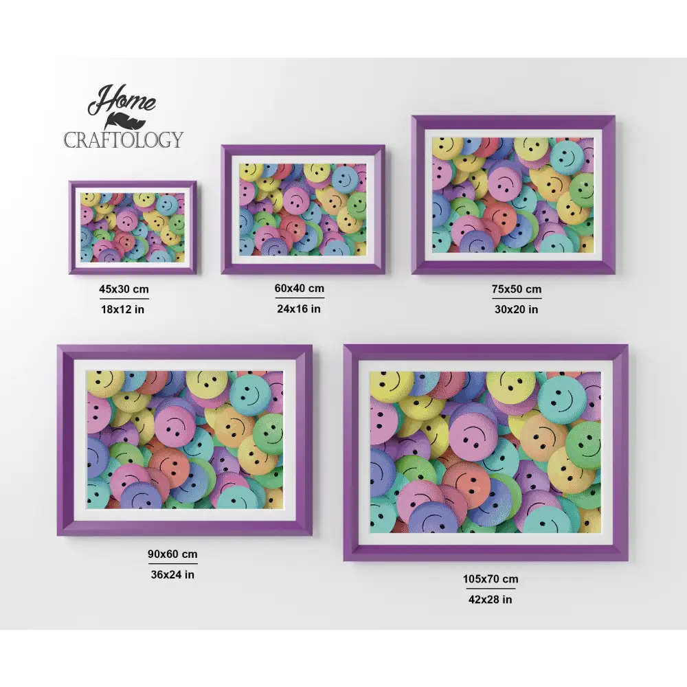 Colorful Smiles - Premium Diamond Painting Kit - Diamond Painting Kit