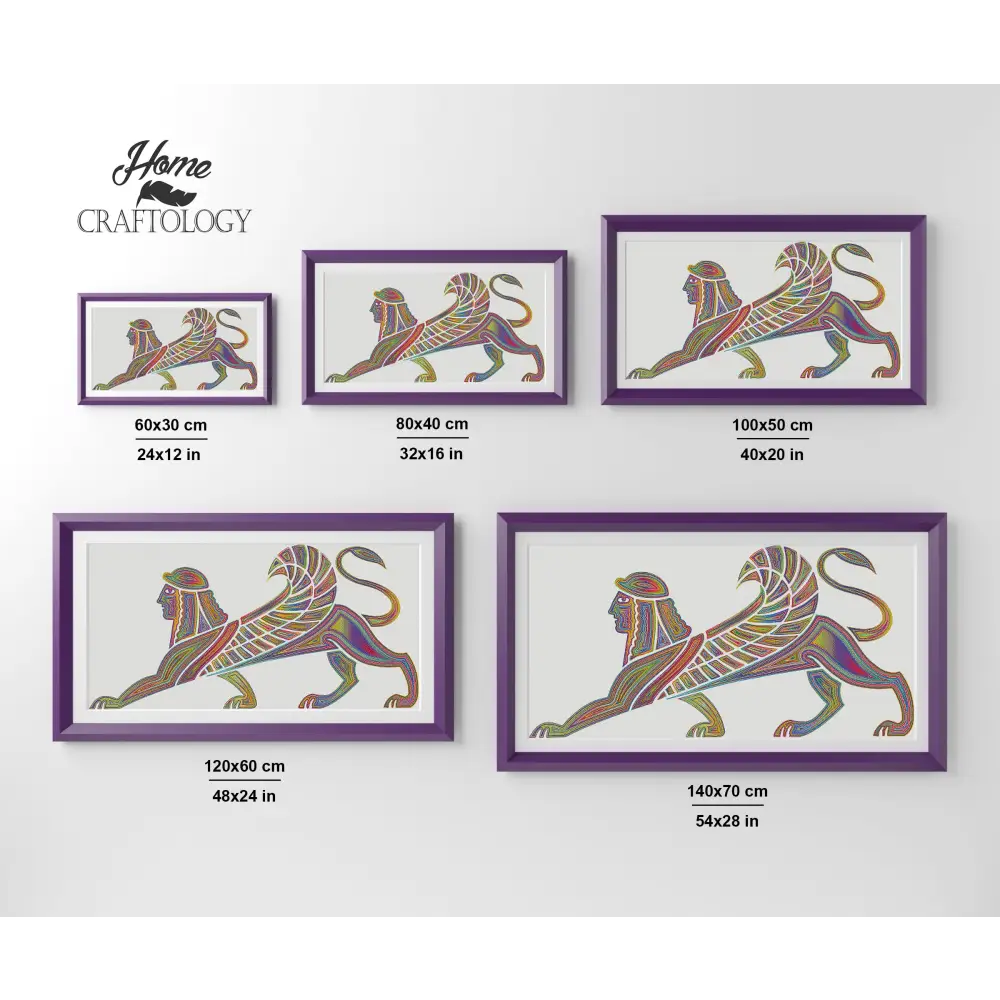Colorful Sphinx - Premium Diamond Painting Kit - Diamond Painting Kit