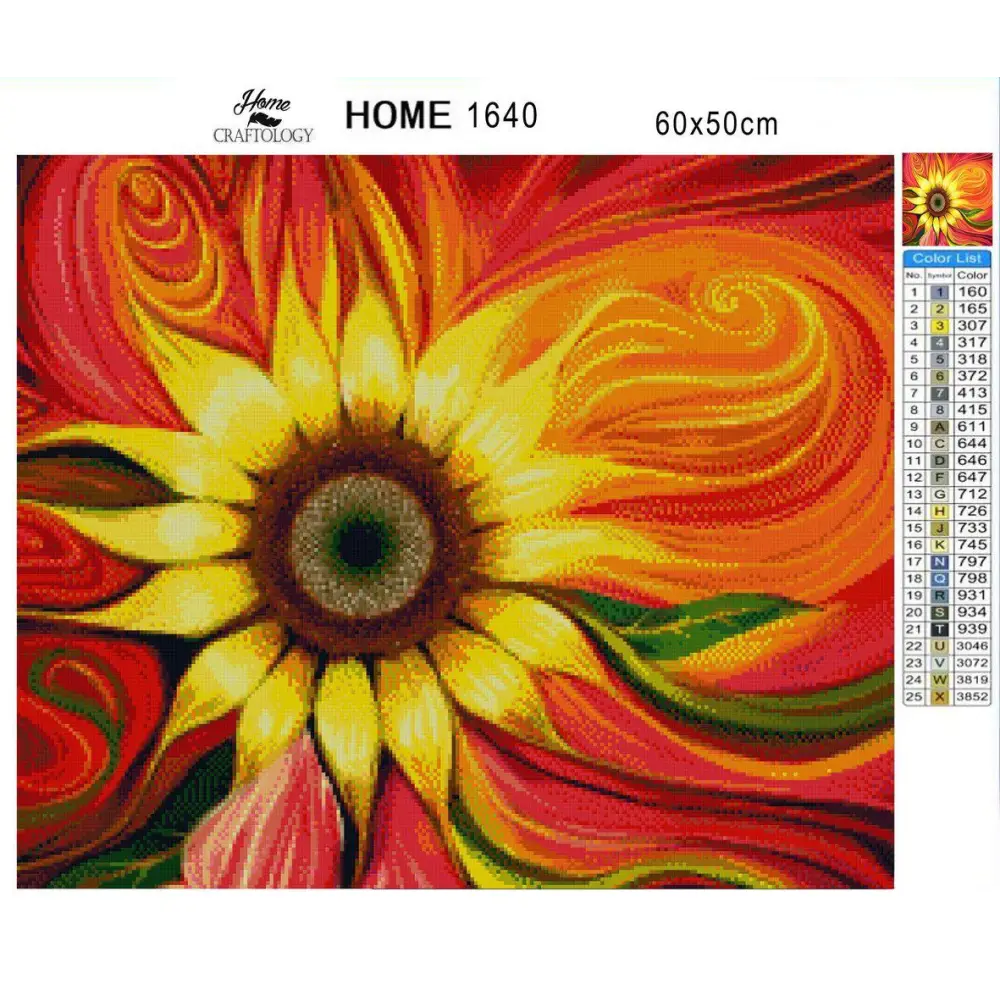 Colorful Sunflower - Exclusive Premium Diamond Painting Kit - Diamond Painting Kit