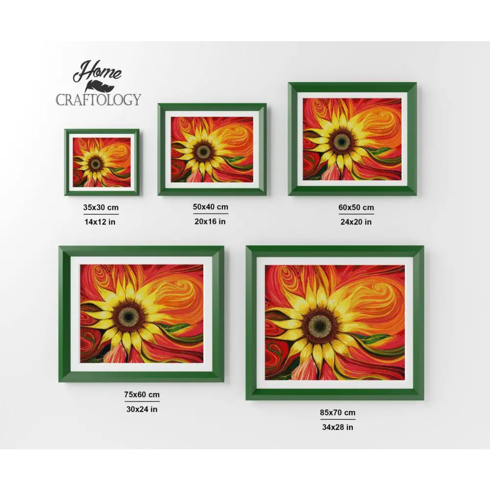 Colorful Sunflower - Exclusive Premium Diamond Painting Kit - Diamond Painting Kit
