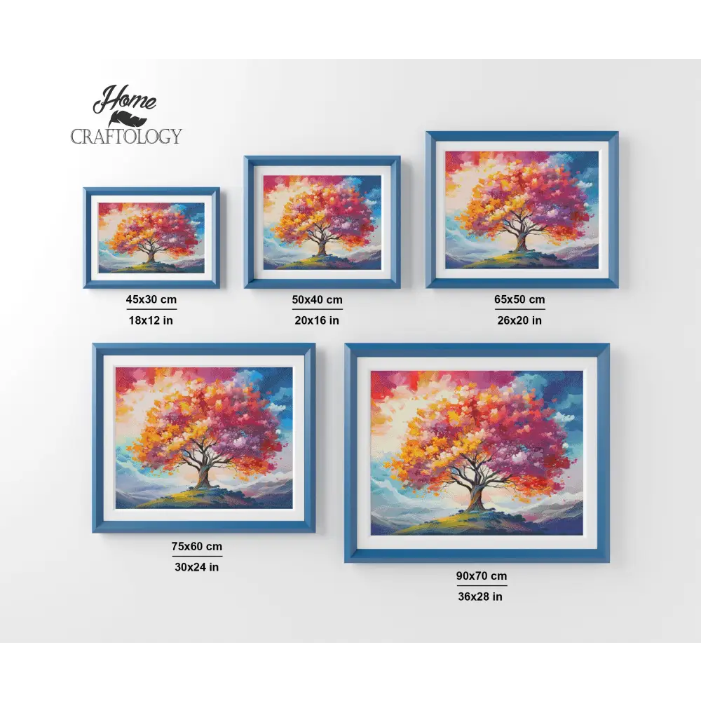 Colorful Tree Painting - Exclusive Premium Diamond Painting Kit - Diamond Painting Kit