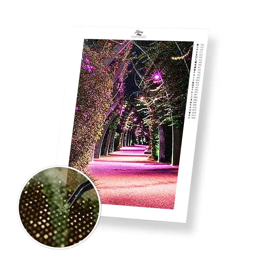 Colourful Arch Southbank - Premium Diamond Painting Kit - 30x45cm / 12x18’’ / Square (Most Popular) - Diamond Painting