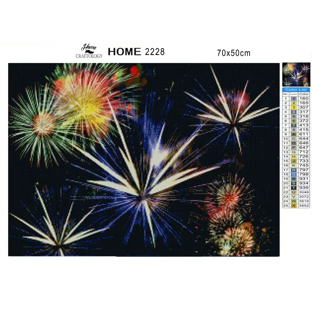 Combination of Fireworks - Premium Diamond Painting Kit - Diamond Painting Kit
