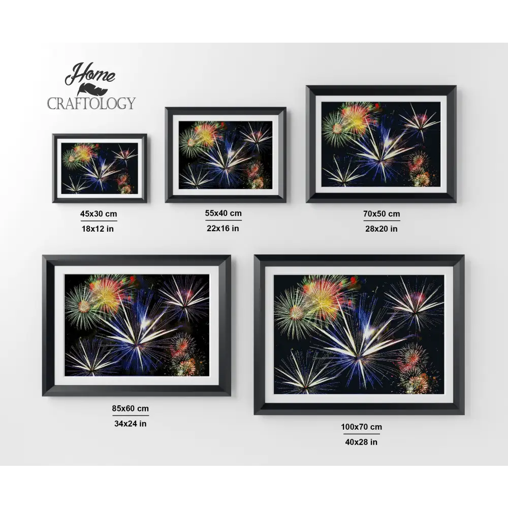 Combination of Fireworks - Premium Diamond Painting Kit - Diamond Painting Kit