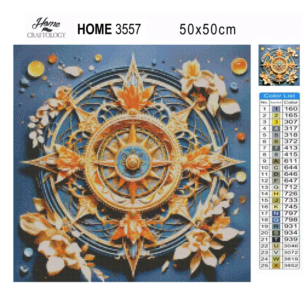 Compass Mandala - Exclusive Premium Diamond Painting Kit - Diamond Painting Kit