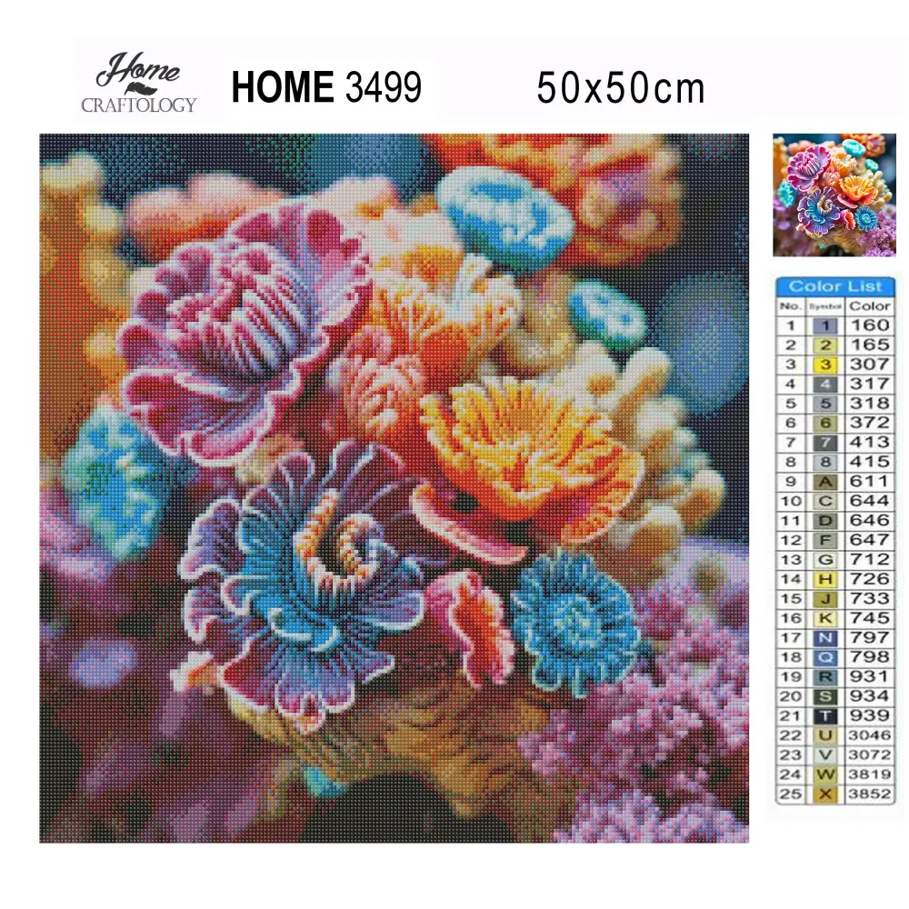 Corals - Exclusive Premium Diamond Painting Kit - Diamond Painting Kit