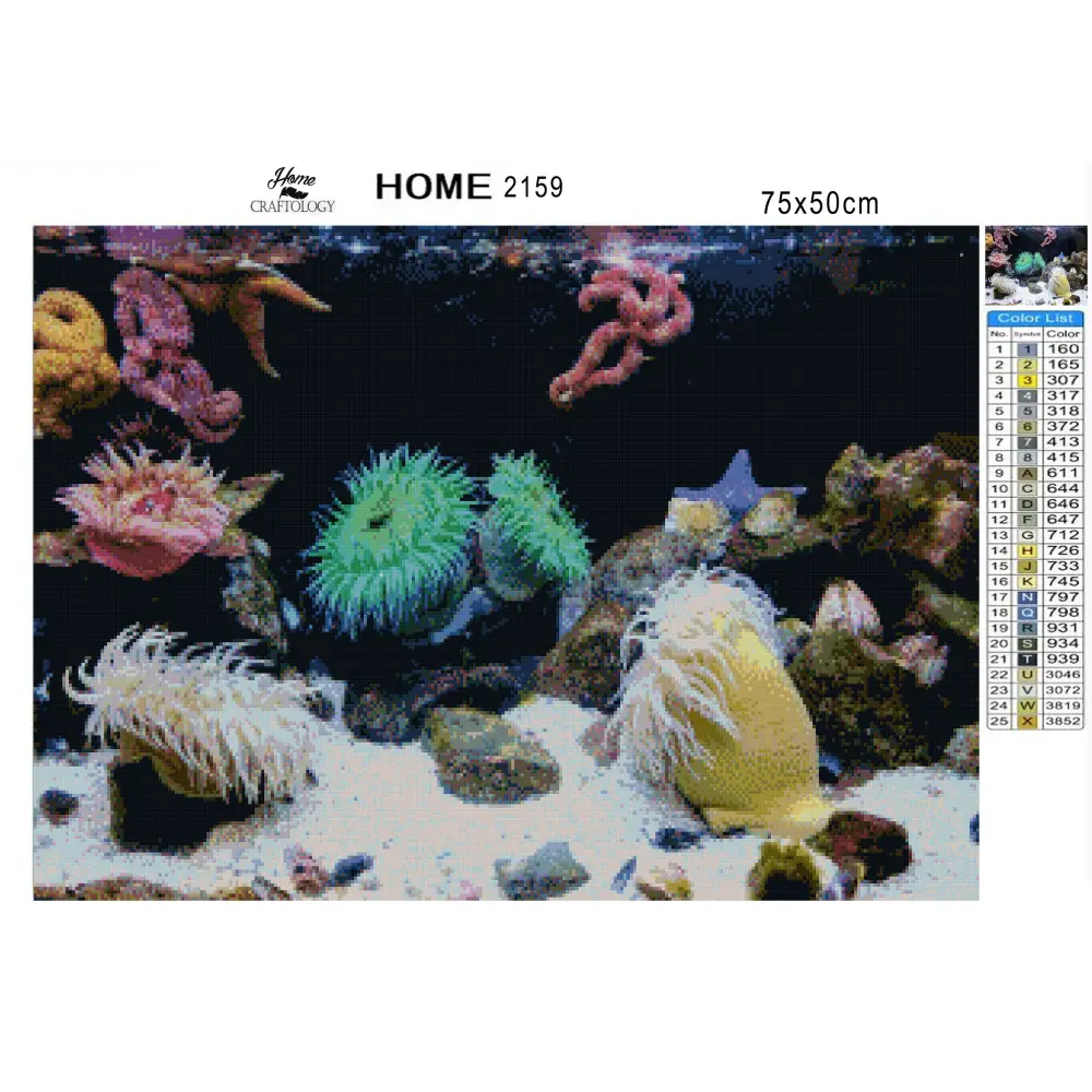 Corals Sand & Rocks - Premium Diamond Painting Kit - Diamond Painting Kit