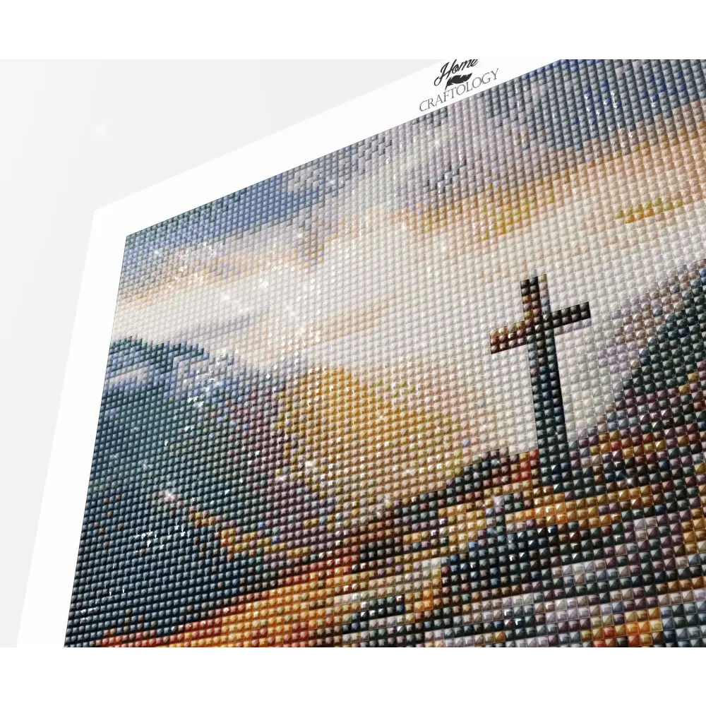 Cross on the Mountain - Exclusive Premium Diamond Painting Kit - Diamond Painting Kit