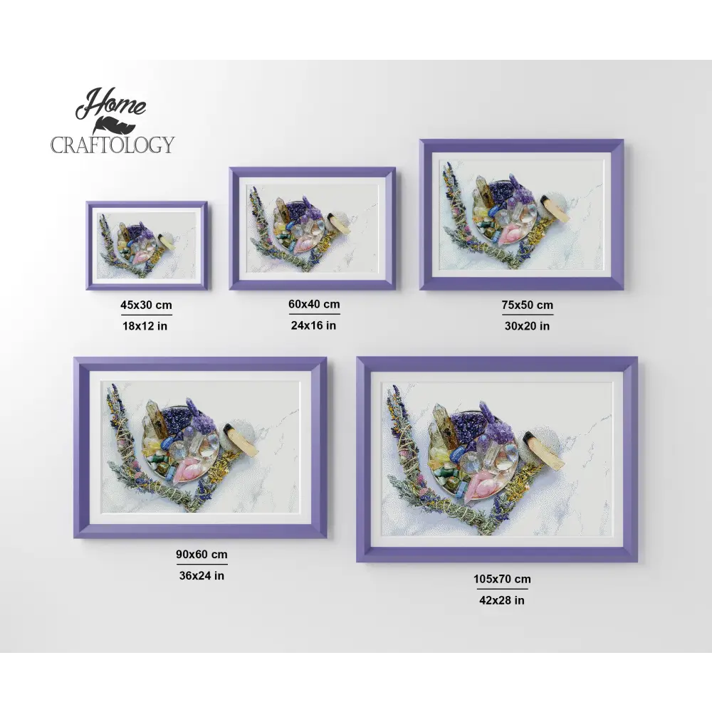 Crystals and Sage - Premium Diamond Painting Kit - Diamond Painting Kit