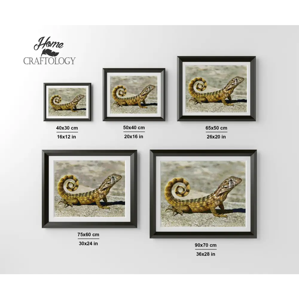 Curly-tailed Lizard - Premium Diamond Painting Kit - Diamond Painting Kit
