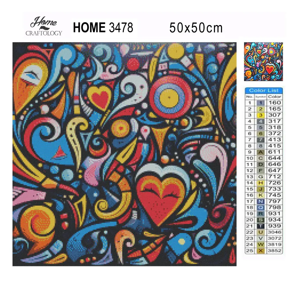 Cute Abstract Images - Exclusive Premium Diamond Painting Kit - Diamond Painting Kit