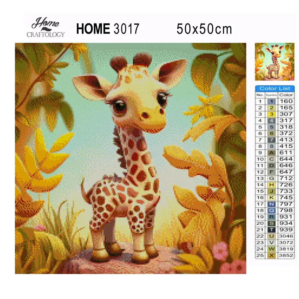 Cute Giraffe - Premium Diamond Painting Kit - Diamond Painting Kit