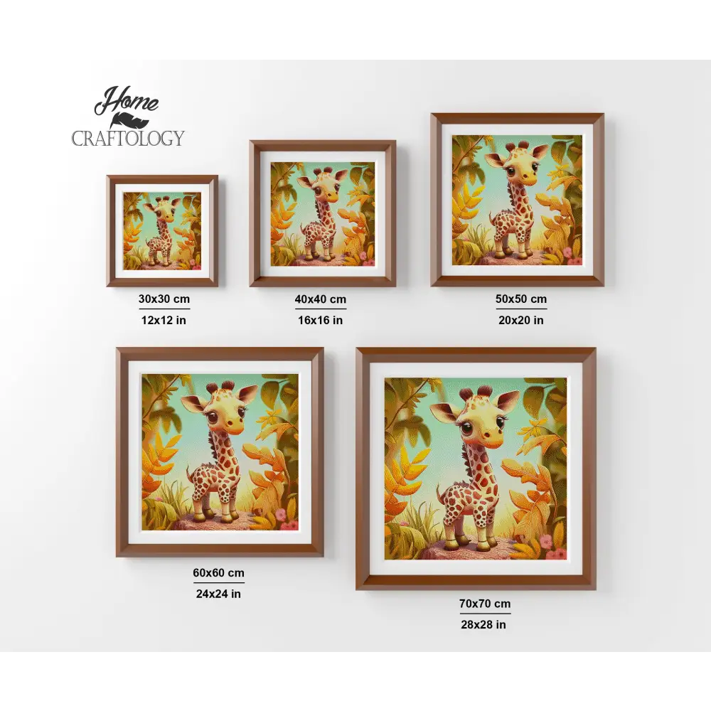 Cute Giraffe - Premium Diamond Painting Kit - Diamond Painting Kit