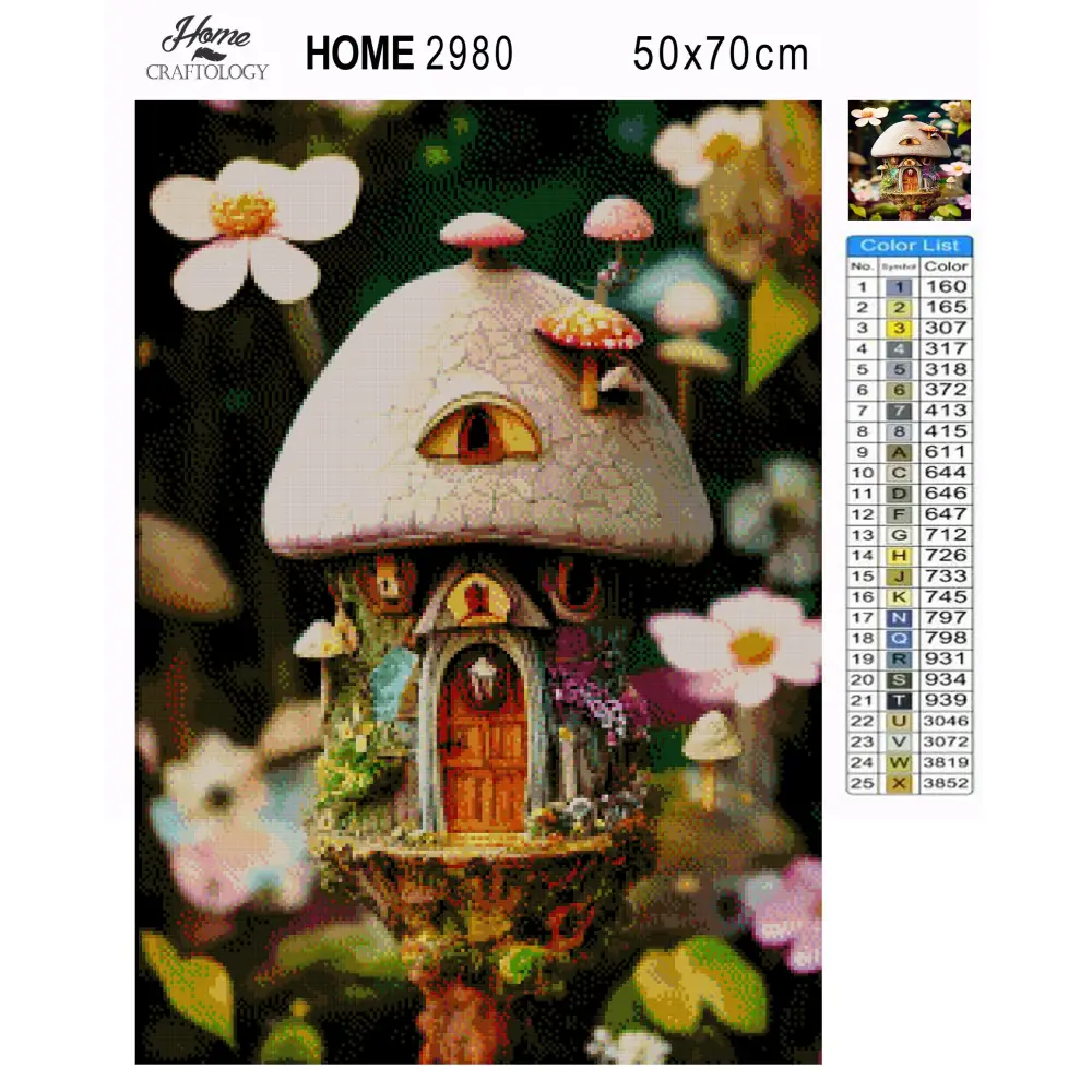 Cute Little Fairy House - Premium Diamond Painting Kit - Diamond Painting Kit