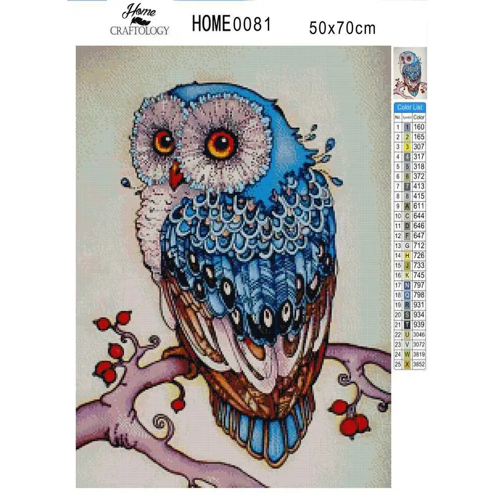 Cute Owl - Premium Diamond Painting Kit - Diamond Painting Kit