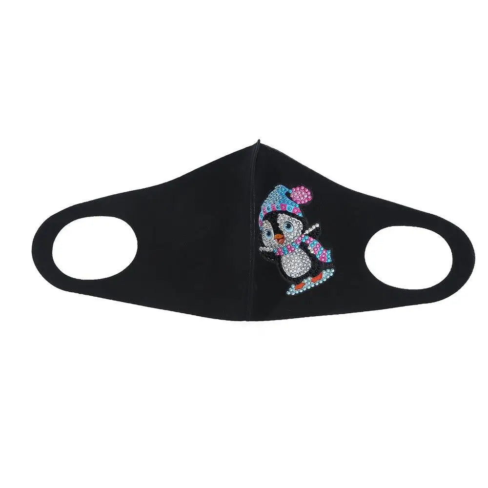 Cute Penguin - Diamond Painting Face Mask - Face Mask