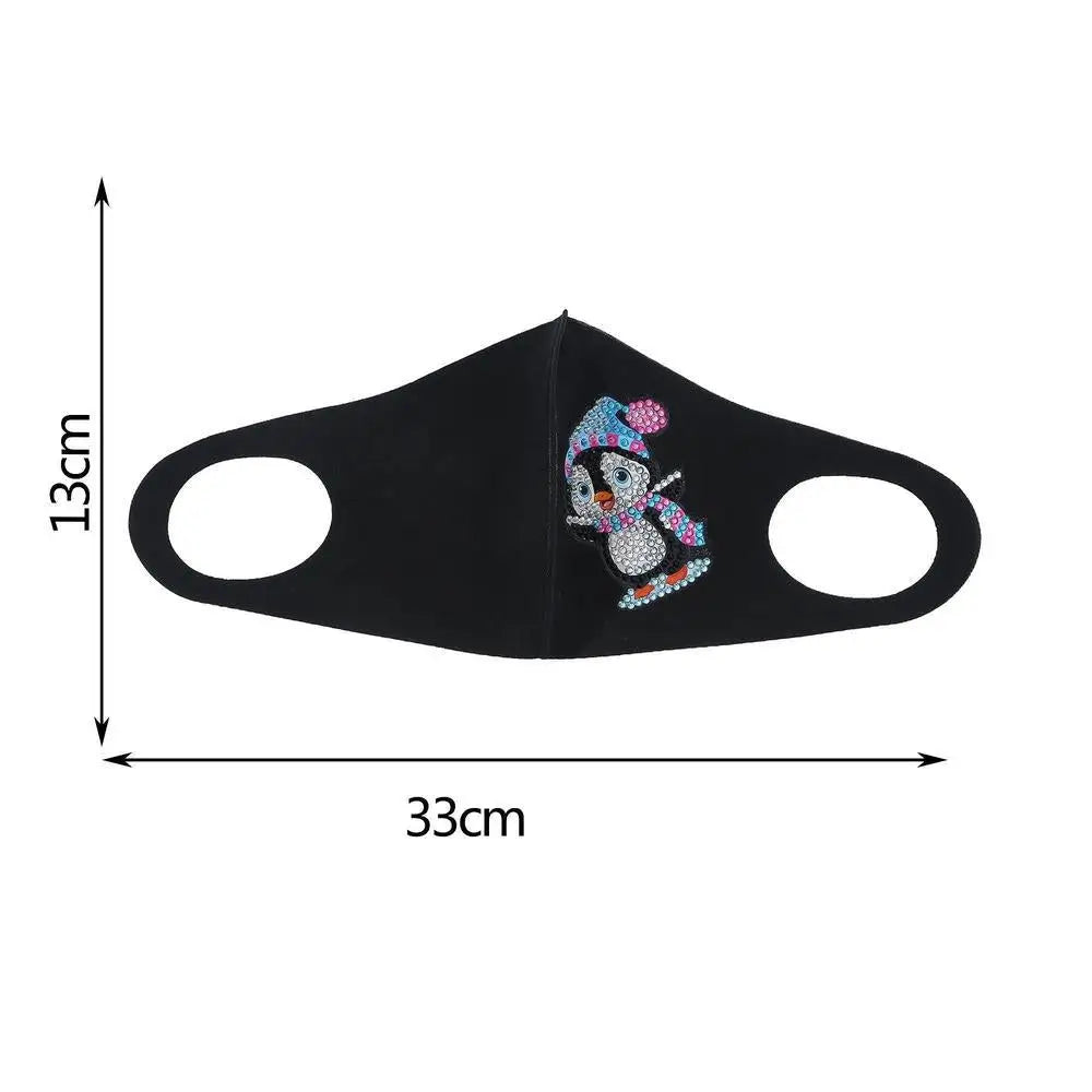 Cute Penguin - Diamond Painting Face Mask - Face Mask