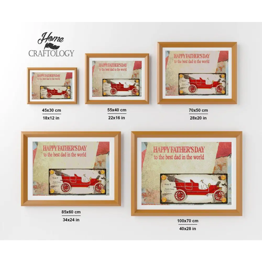 Dad’s Postcard - Premium Diamond Painting Kit - Diamond Painting Kit
