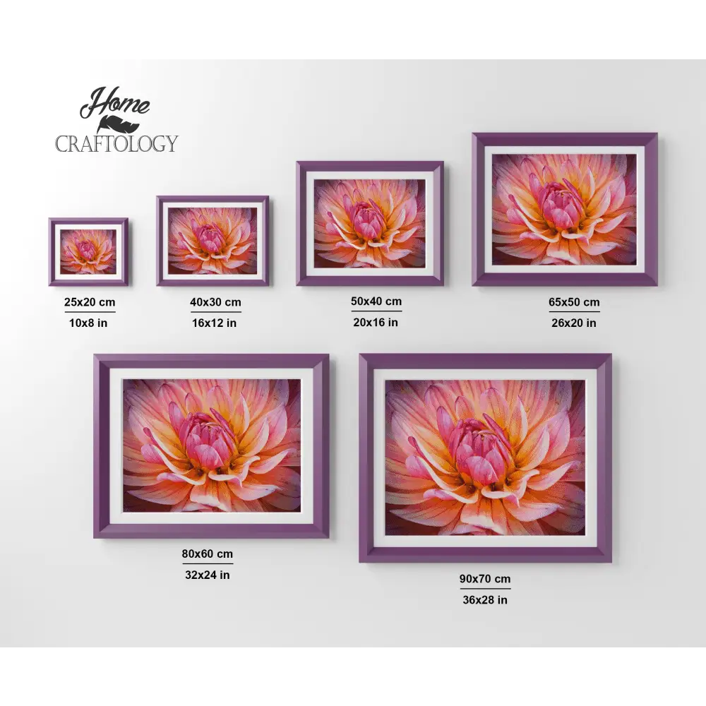 Dahlia Close-up - Premium Diamond Painting Kit - Diamond Painting Kit