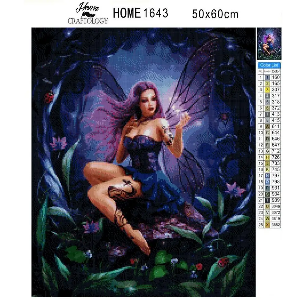 Dark Fairy - Exclusive Premium Diamond Painting Kit - Diamond Painting Kit