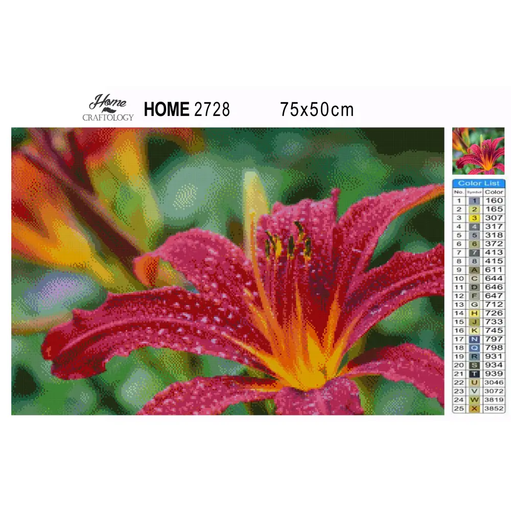 Daylily - Premium Diamond Painting Kit - Diamond Painting Kit