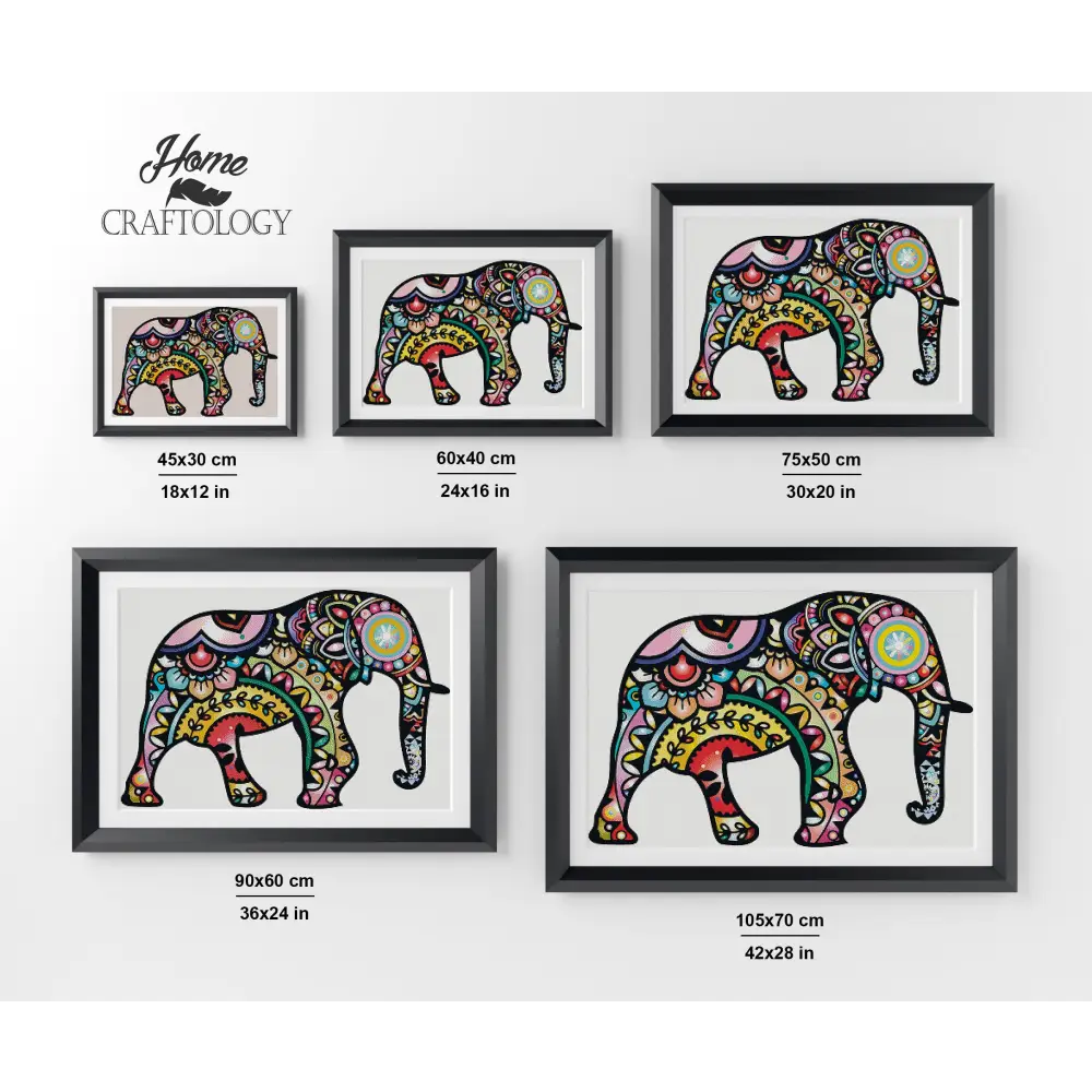 Decorative Elephant - Premium Diamond Painting Kit - Diamond Painting Kit