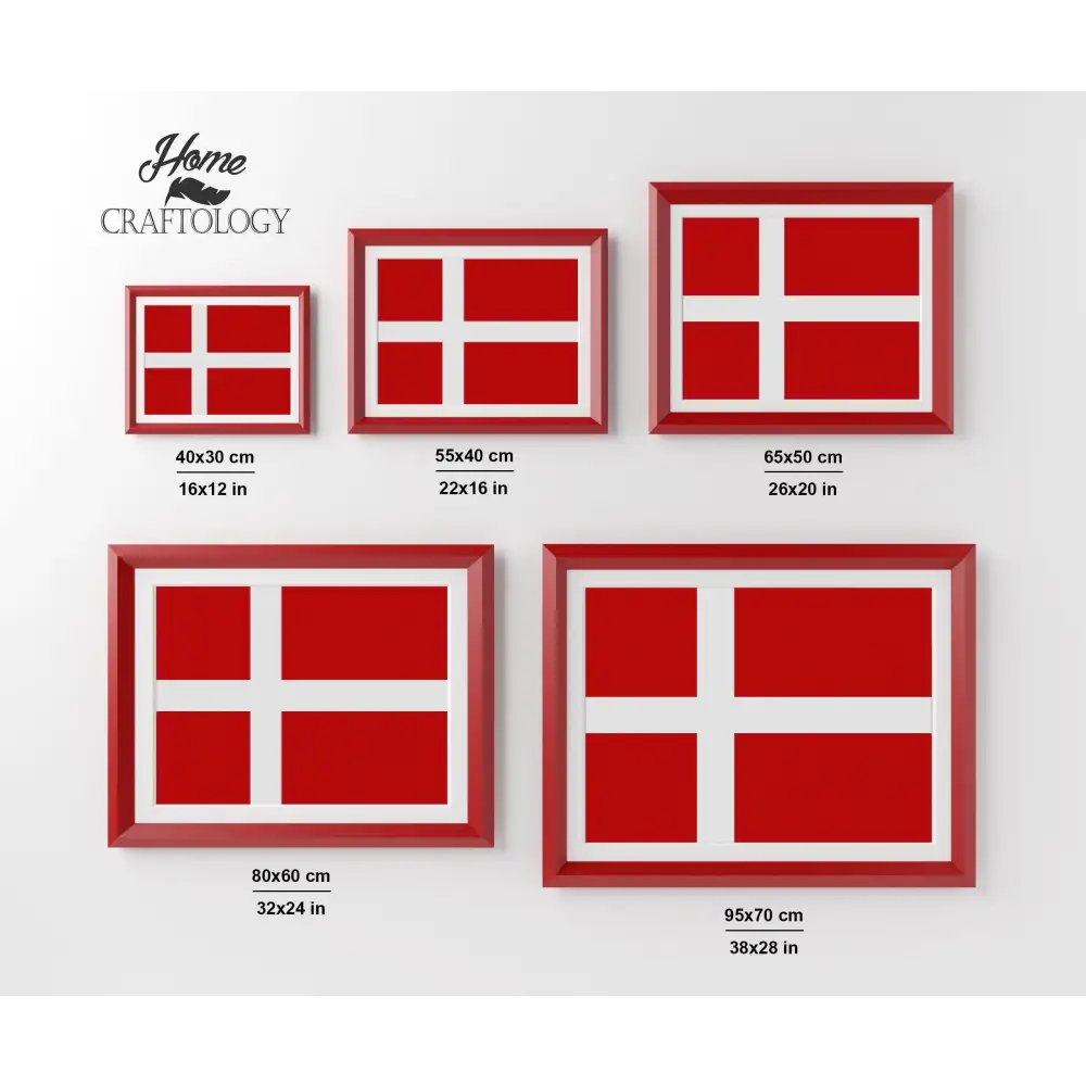 Denmark Flag - Premium Diamond Painting Kit - Diamond Painting Kit