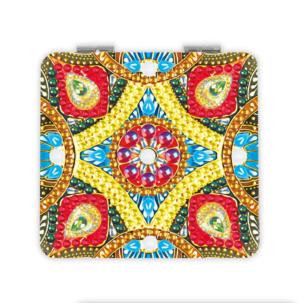 Diamond Mandala - Diamond Painting Compact Mirror - Compact Mirror
