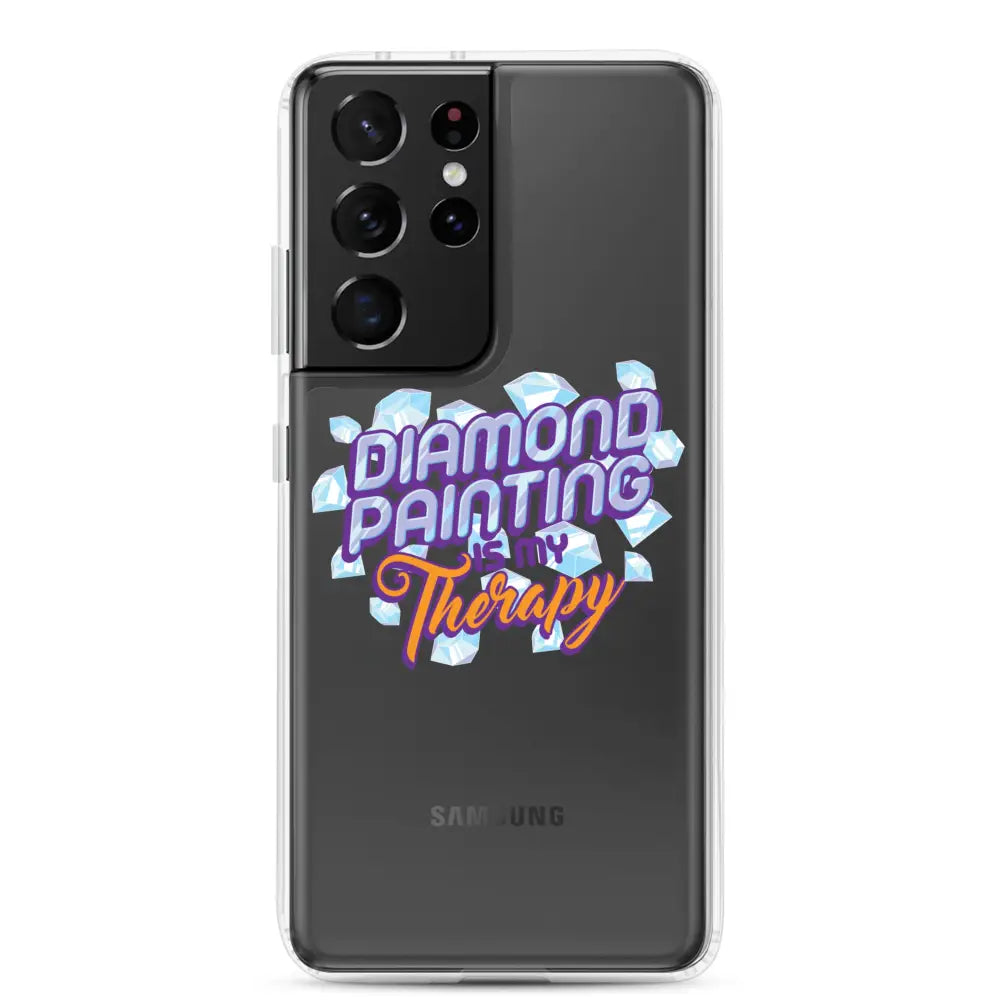 Diamond Painting Is My Therapy Samsung Case - Samsung Galaxy S21 Ultra