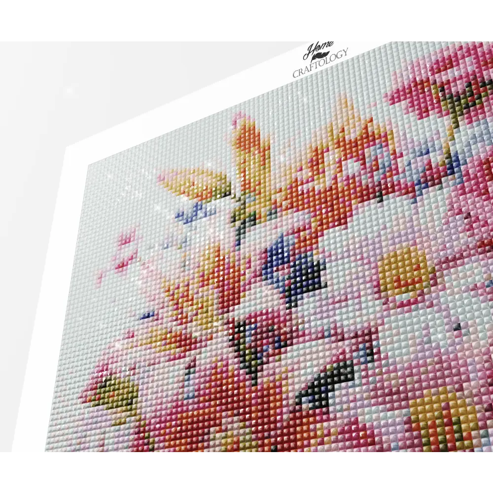 Different Flowers in a Vase - Exclusive Premium Diamond Painting Kit - Diamond Painting Kit