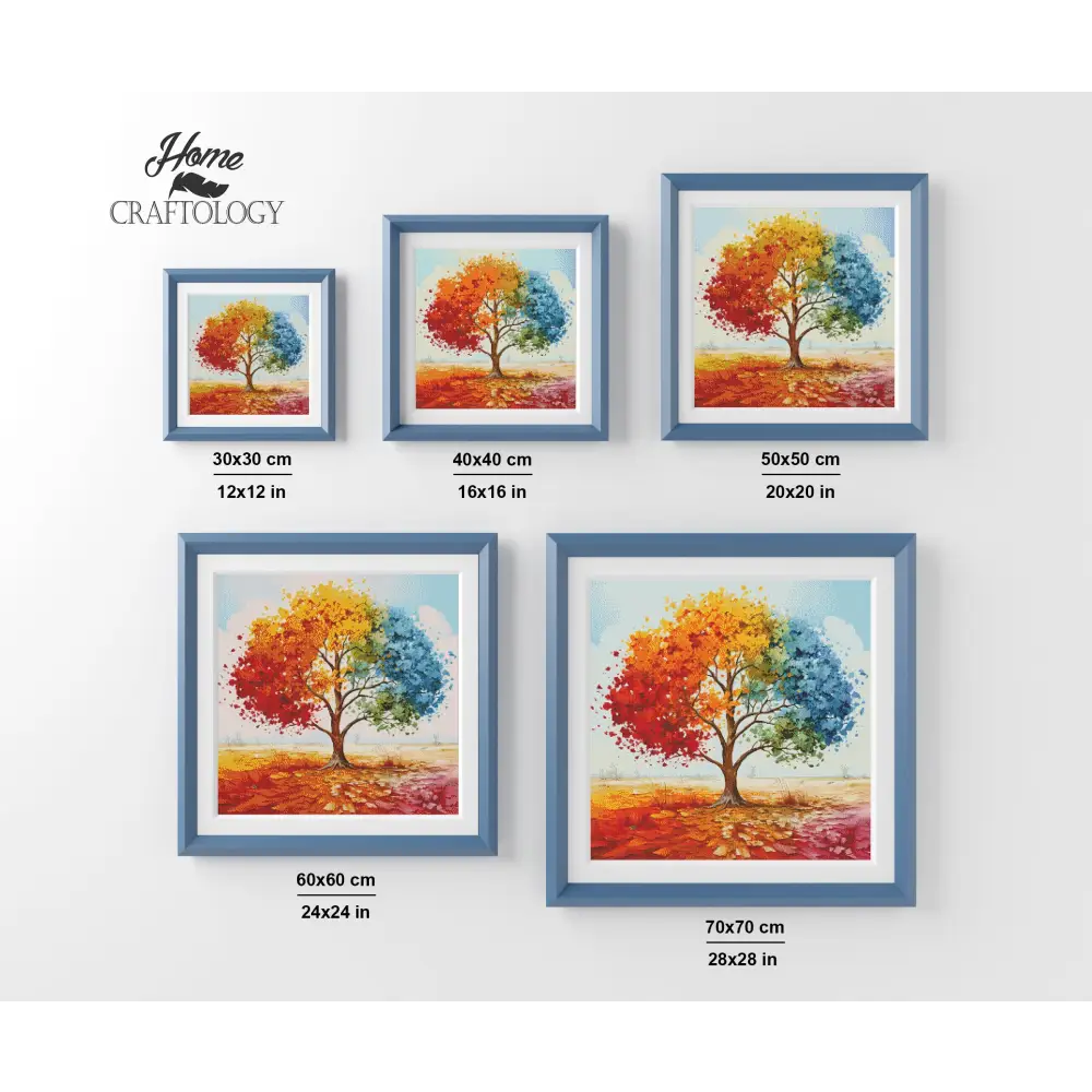 Different Shades of Leaves - Exclusive Premium Diamond Painting Kit - Diamond Painting Kit