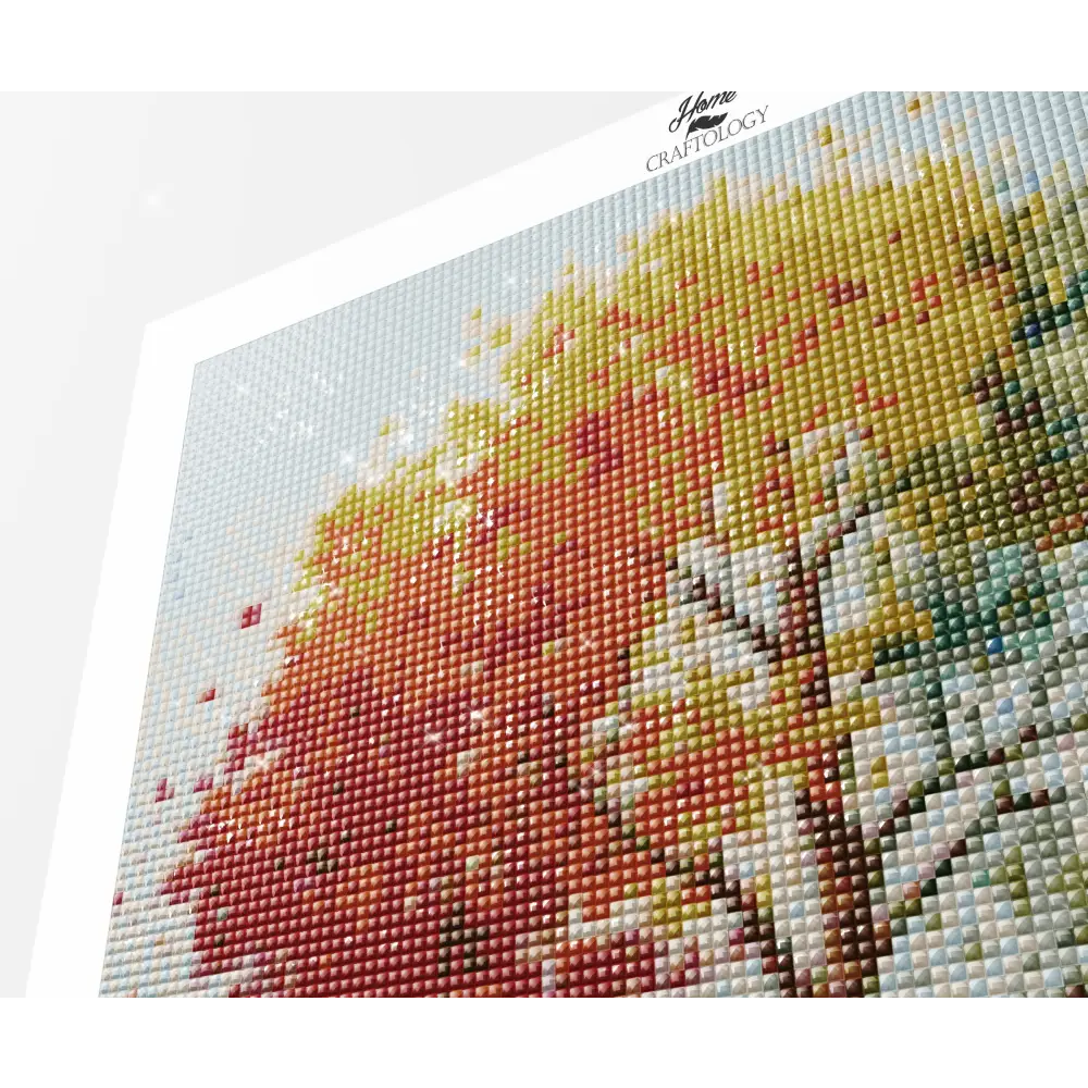 Different Shades of Leaves - Exclusive Premium Diamond Painting Kit - Diamond Painting Kit