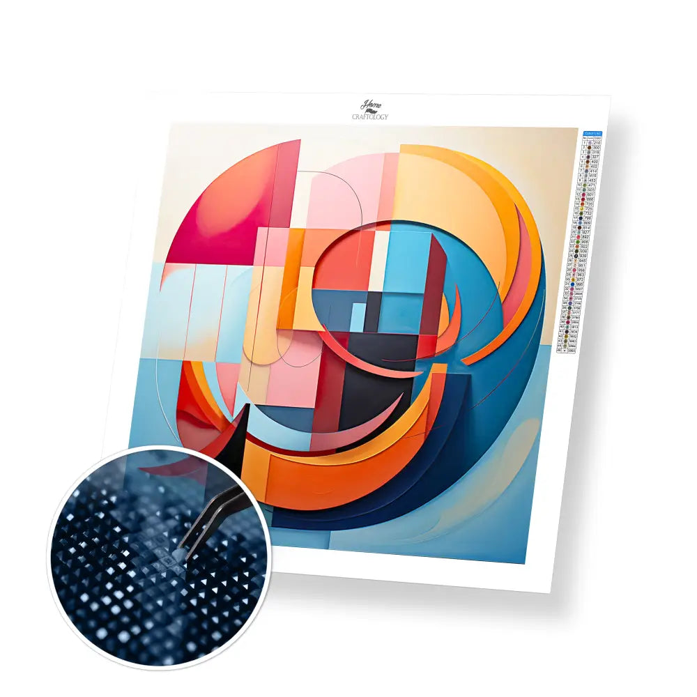 Different Shapes - Exclusive Premium Diamond Painting Kit - 20x20cm / 8x8’’ / Square (Most Popular) - Diamond Painting