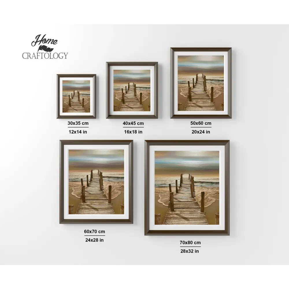 Dock on the Ocean - Premium Diamond Painting Kit - Diamond Painting Kit