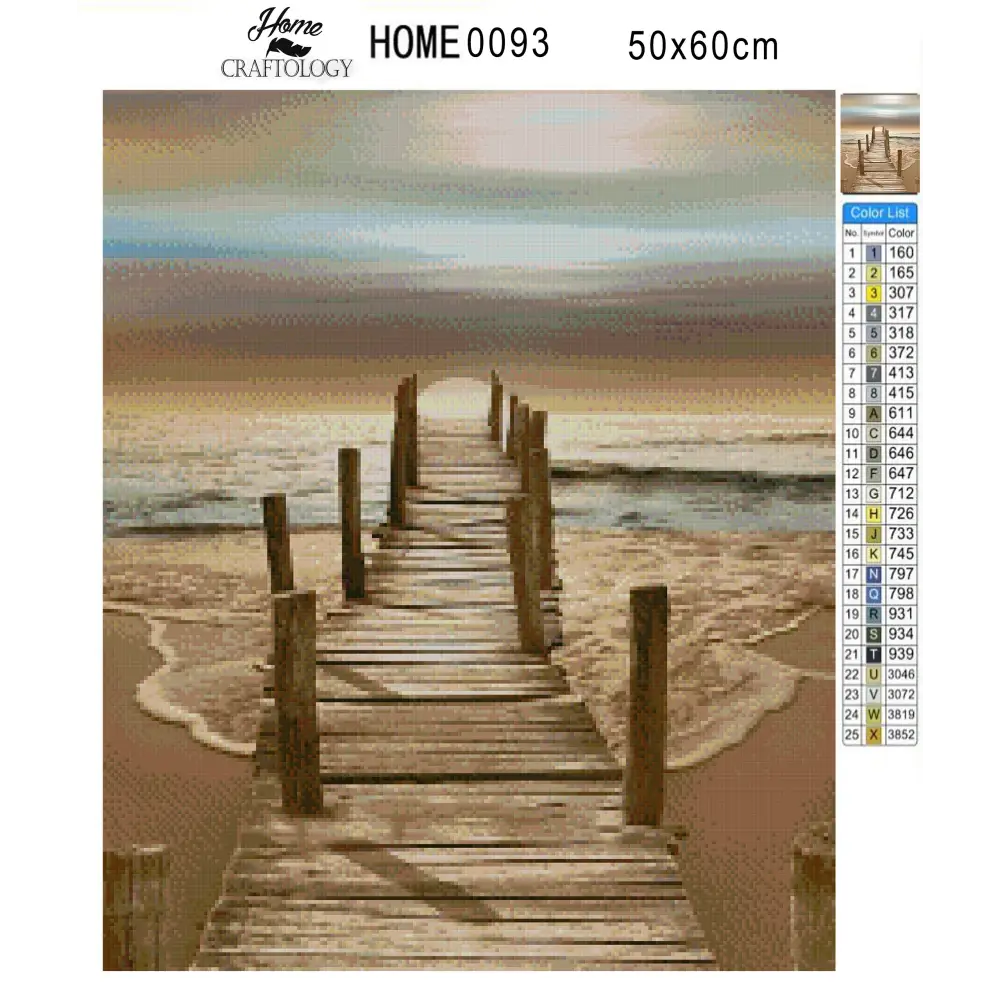 Dock on the Ocean - Premium Diamond Painting Kit - Diamond Painting Kit