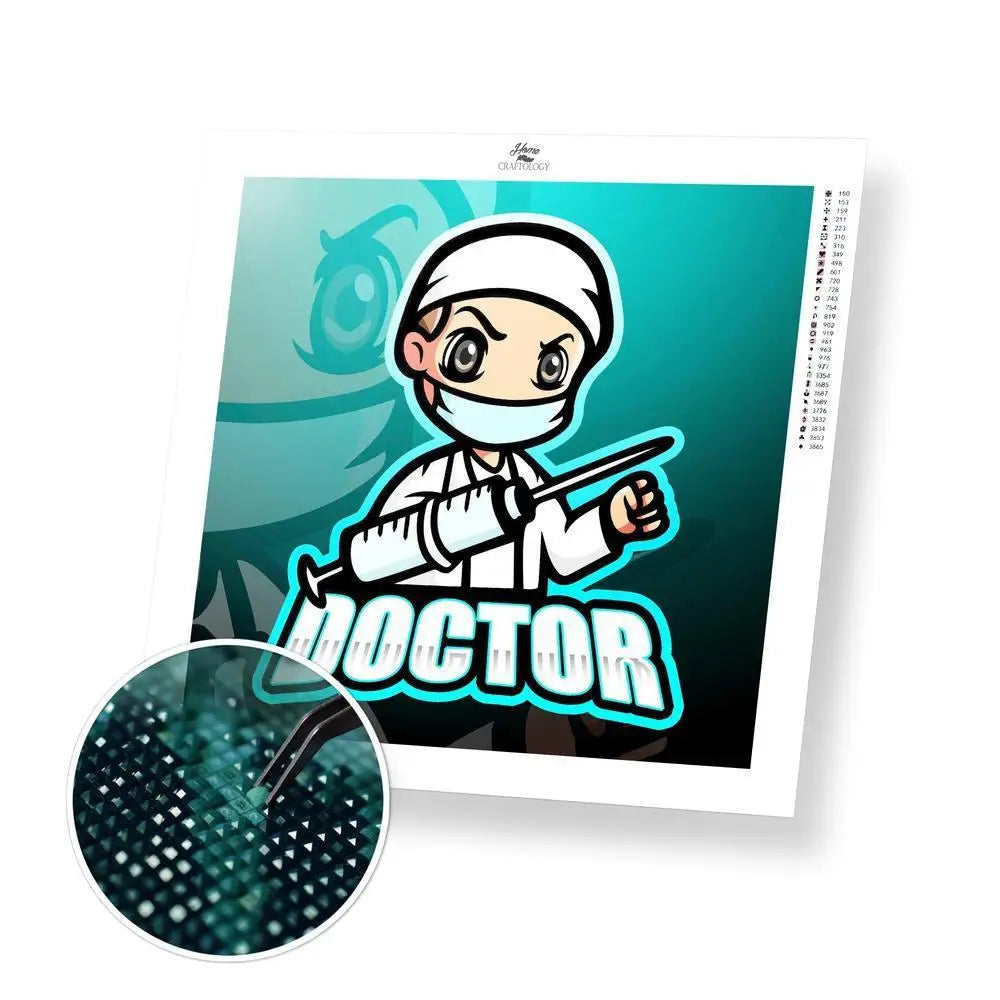 Doctor - Premium Diamond Painting Kit - 30x30cm / 12x12’’ / Square (Most Popular) - Diamond Painting Kit