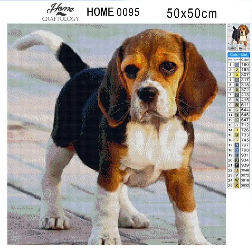 Dog Beagle - Premium Diamond Painting Kit - Diamond Painting Kit