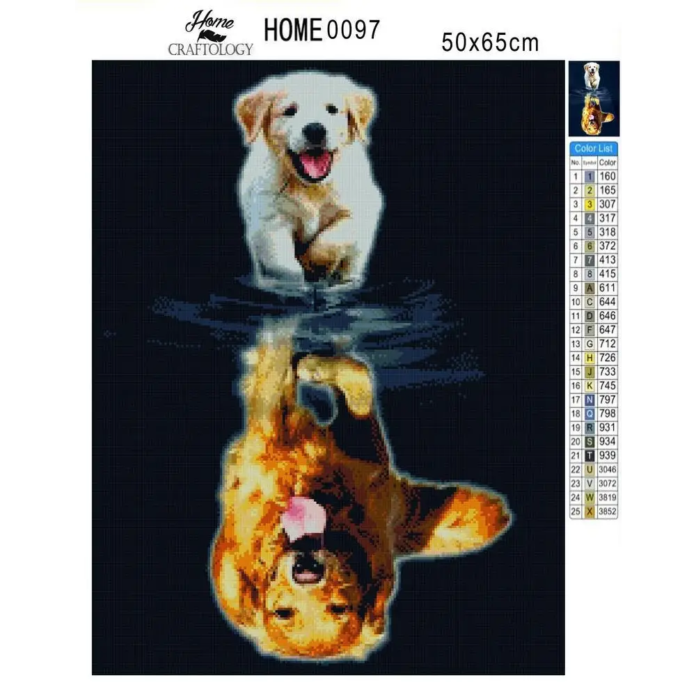 Dog Golden Retriever - Premium Diamond Painting Kit - Diamond Painting Kit