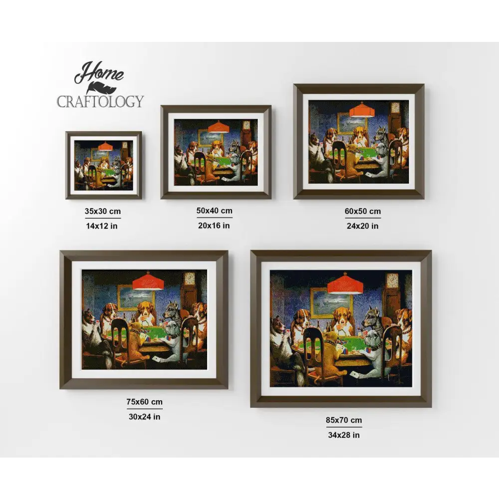 Dogs Playing Poker - Exclusive Premium Diamond Painting Kit - Diamond Painting Kit