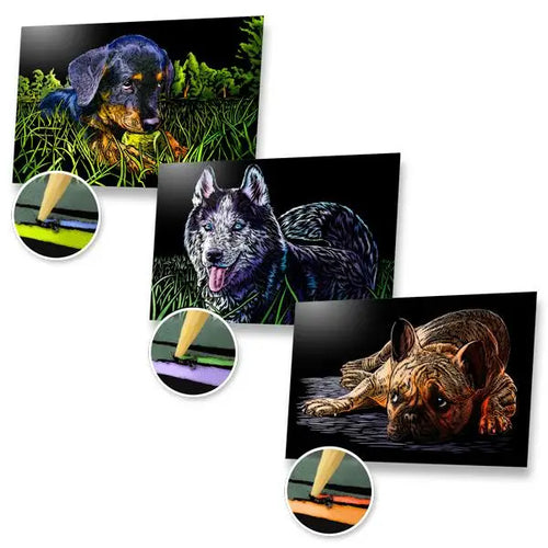 Dogs Scratch Painting Bundle - Scratch Painting