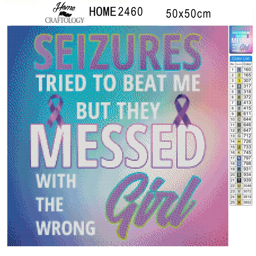 Don’t Mess with the Wrong Girl - Premium Diamond Painting Kit - Diamond Painting Kit