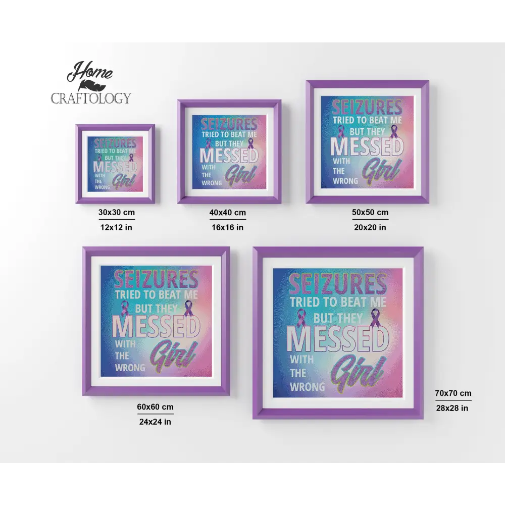 Don’t Mess with the Wrong Girl - Premium Diamond Painting Kit - Diamond Painting Kit