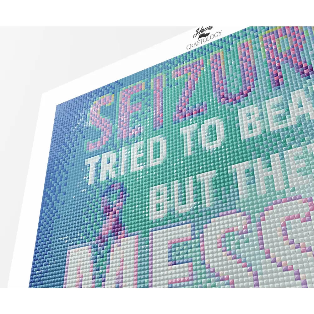 Don’t Mess with the Wrong Girl - Premium Diamond Painting Kit - Diamond Painting Kit