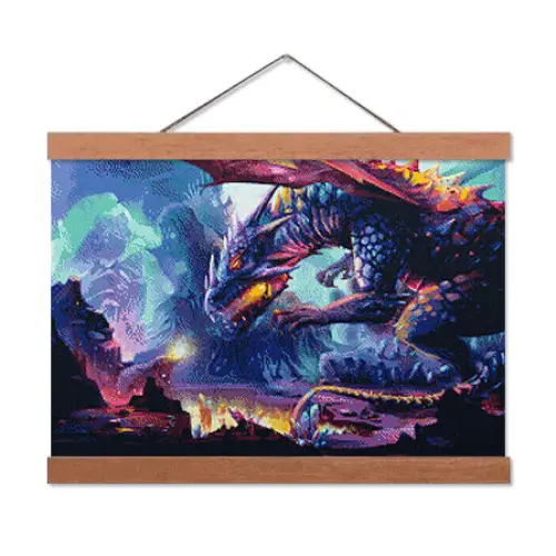 Dragon with Crystals - Exclusive Premium Diamond Painting Kit - Diamond Painting Kit