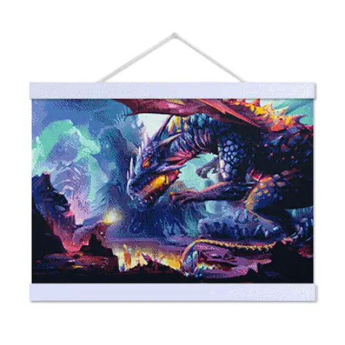 Dragon with Crystals - Exclusive Premium Diamond Painting Kit - Diamond Painting Kit
